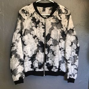 Floral Bomber Jacket